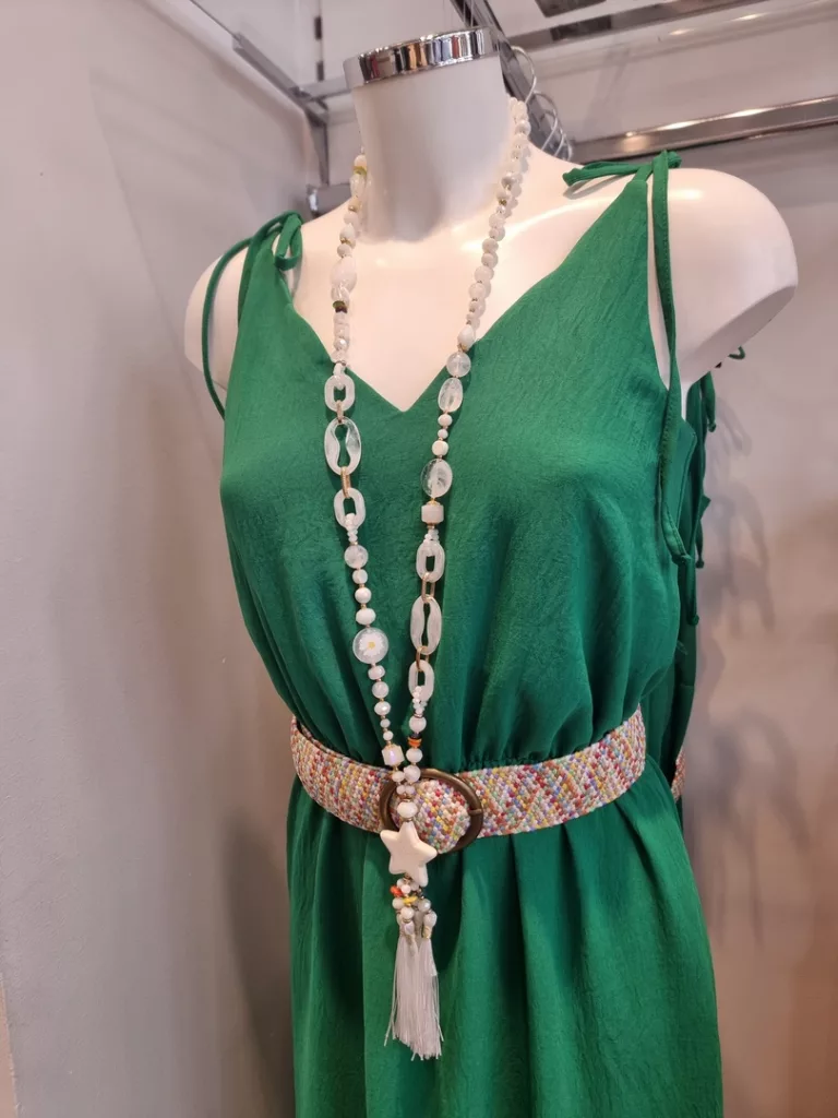 Robe verte pour femme